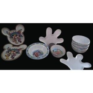 Mickey Mouse & Friends Kids Dinnerware Set - Bowls & Plates *
